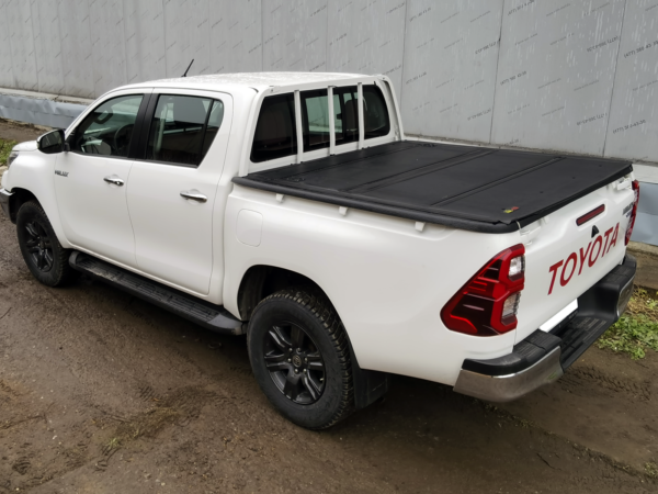 Крышка HAL 4-х секционная Hilux Revo '15, Араб. версия, штат. защ. стекла, вкладыш 4S STANDART