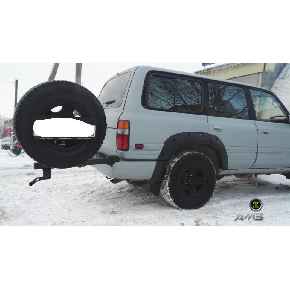 Калитка в штатный бампер Toyota Land Cruiser 80 — изображение 12