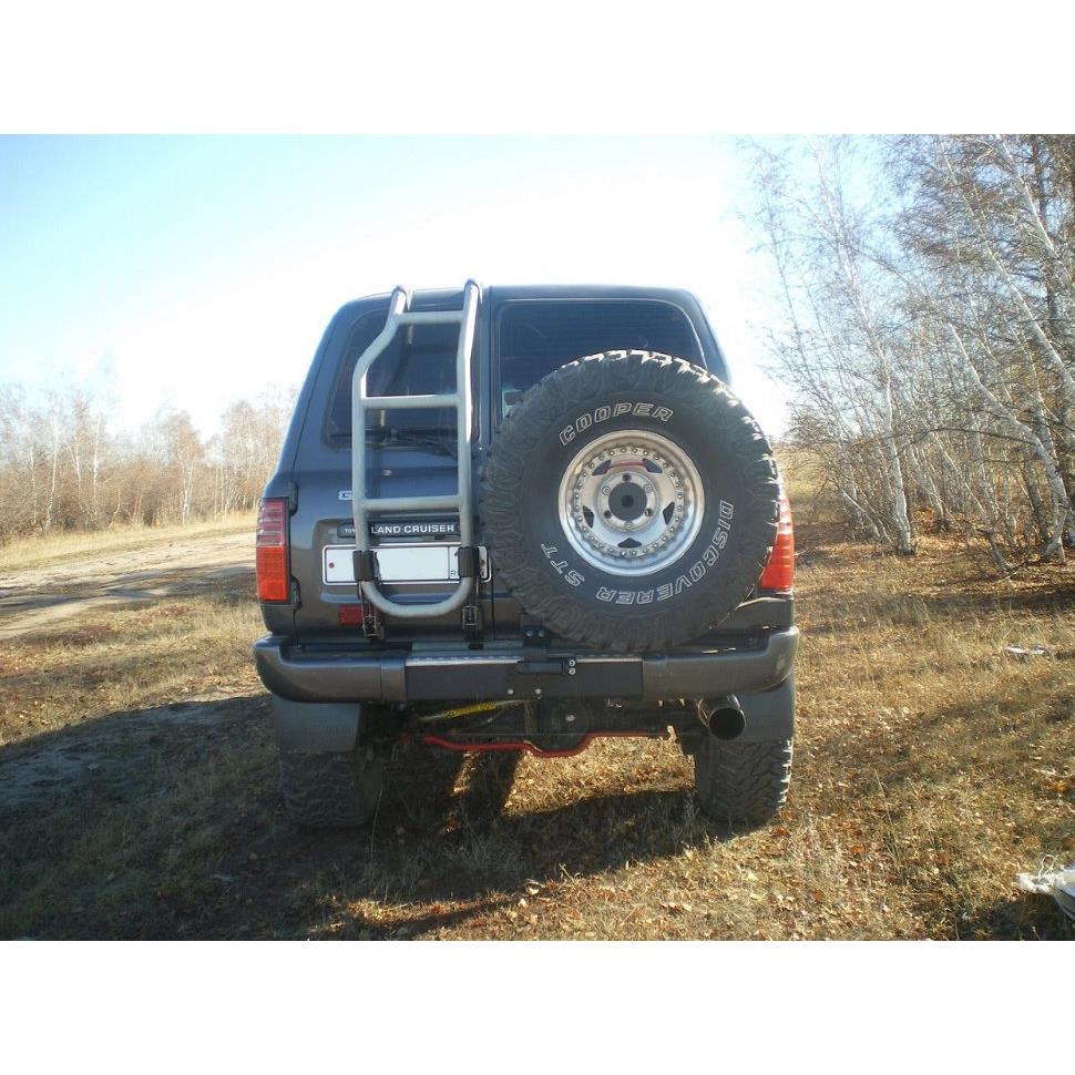 Калитка в штатный бампер Toyota Land Cruiser 80 — изображение 3