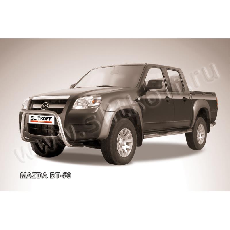 Кенгурятник d57 низкий "мини" Mazda BT-50