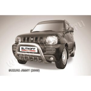 Кенгурятник d76 низкий с защитой картера Suzuki Jimny