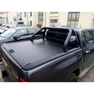 Крышка алюминиевая роллетная с дугой (черная сталь) Winbo Toyota Hilux 2015+