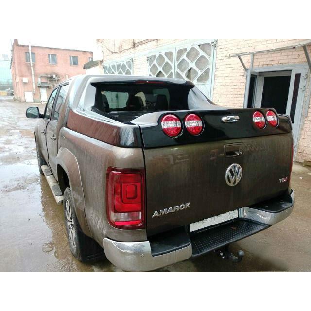 Крышка кузова Euroline Grandbox на Volkswagen Amarok (2010-) в грунте — изображение 3