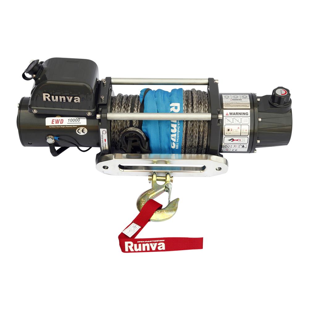 Лебёдка электрическая двухскоростная 12V Runva EWD10000USR 4500 кг (синтетический трос) — изображение 2