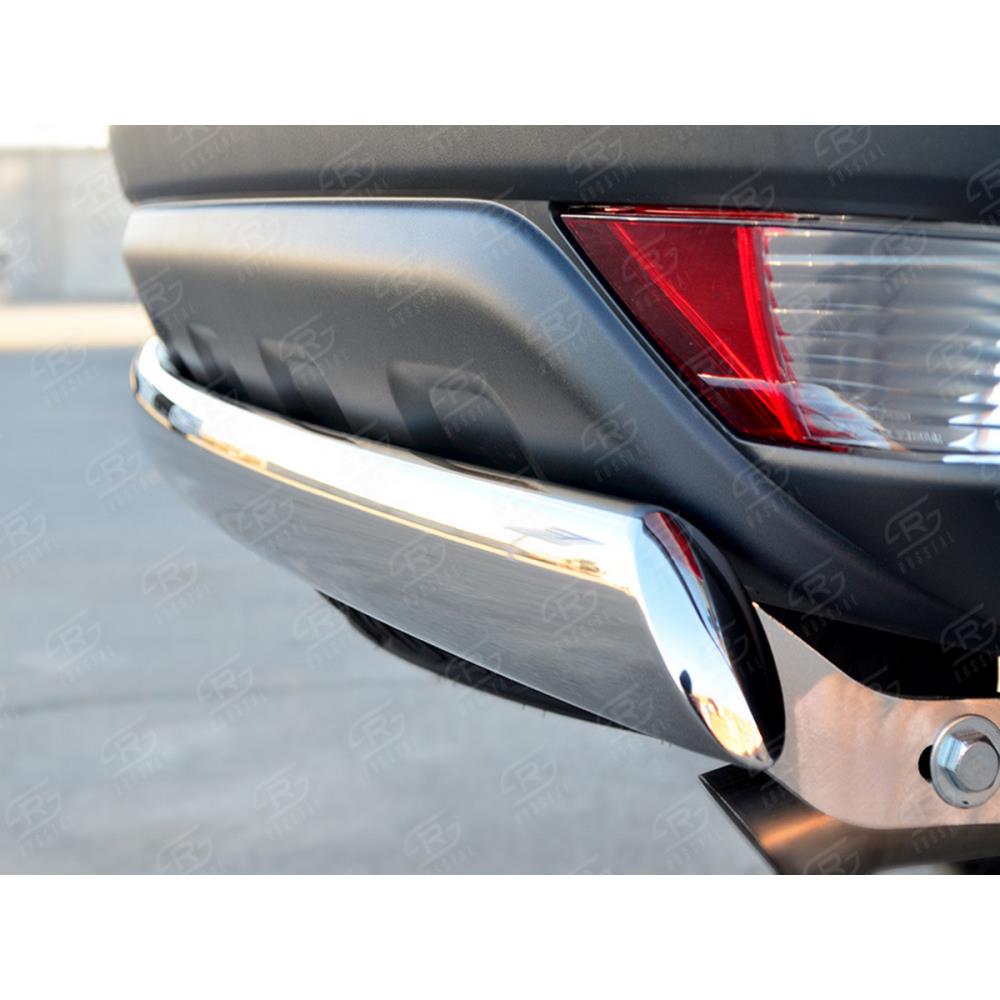 Mitsubishi Pajero Sport 2013-2015 Защита заднего бампера 75х42 (дуга) — изображение 4