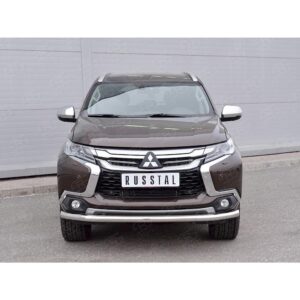 MITSUBISHI PAJERO SPORT 2016 Защита переднего бампера d63 секция