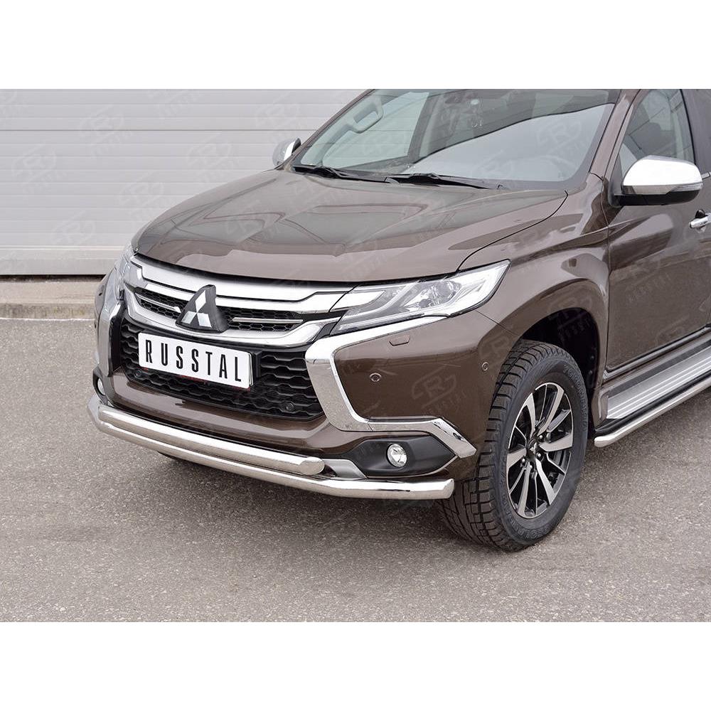 MITSUBISHI PAJERO SPORT 2016 Защита переднего бампера d63 секция-d63 дуга — изображение 2