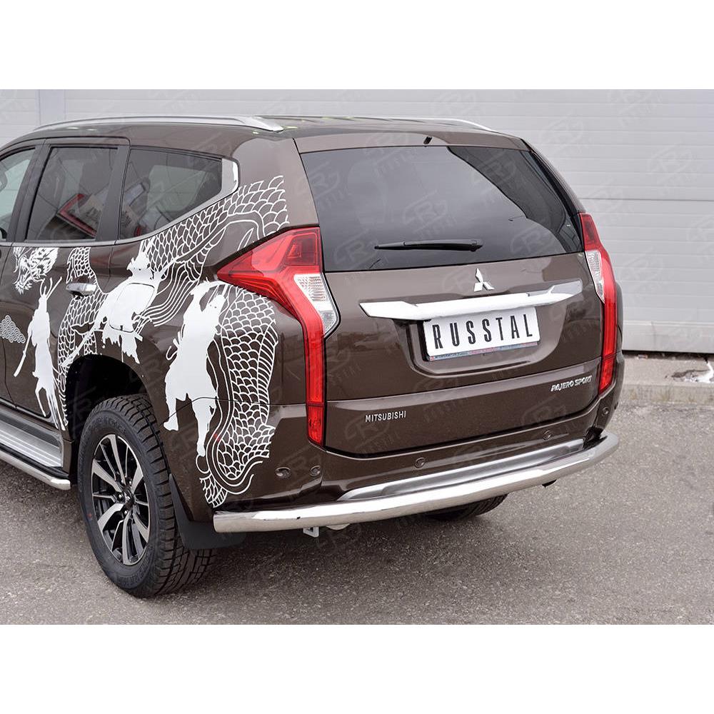 MITSUBISHI PAJERO SPORT 2016 Защита заднего бампера d76 секции