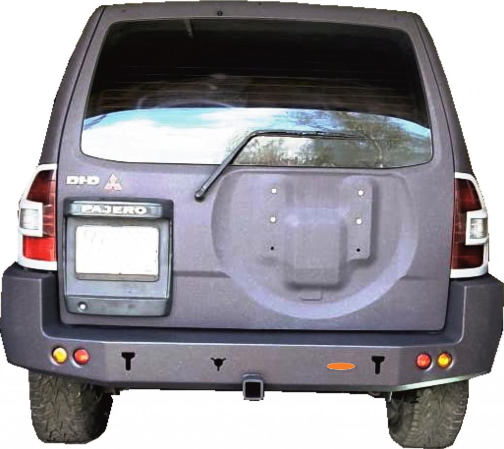 Бампер силовой задний Mitsubishi Pajero III
