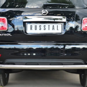 Защита заднего бампера d63 (секции) NISSAN PATROL 2014-2016