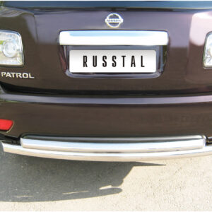 Защита заднего бампера d76/76 NISSAN PATROL 2010-2013
