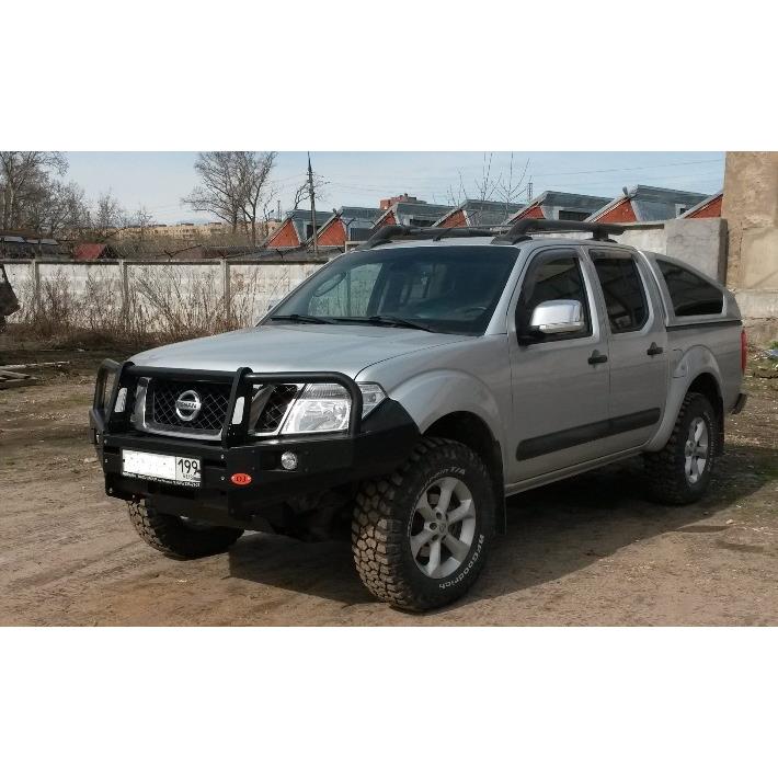 Передний силовой бампер OJ серии Трофи с листом защиты бампер-рама Nissan Navara — изображение 2