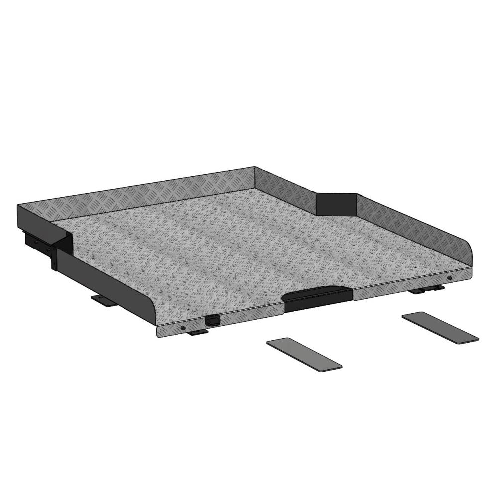 Платформа грузовая выкатная, усиленная MITSUBISHI L200 (2015- двойная кабина, короткий кузов) (без вкладыша)