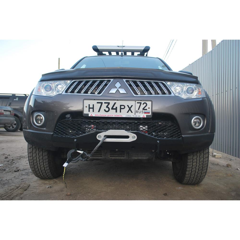 Площадка под лебедку в штатный бампер Pajero Sport 2 — изображение 8