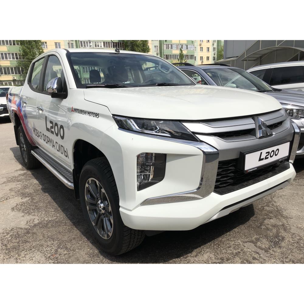 Пороги с накладным листом Mitsubishi L200 2019