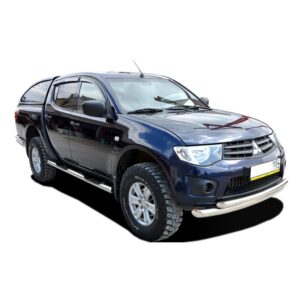 Порог труба с проступью Mitsubishi L200 2006