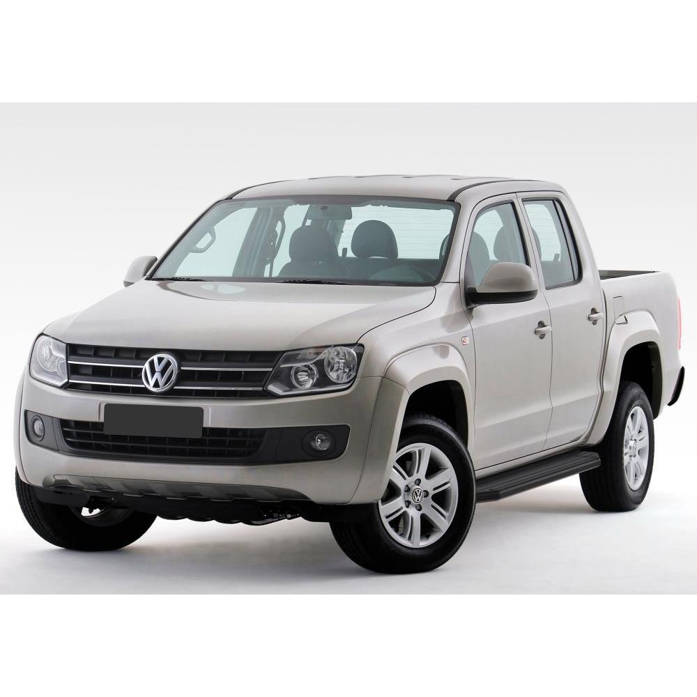 Пороги алюминиевые Rival Premium-Black для Volkswagen Amarok 2010-2015 — изображение 4