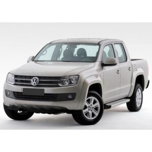 Пороги алюминиевые Rival Silver для Volkswagen Amarok 2010-2015