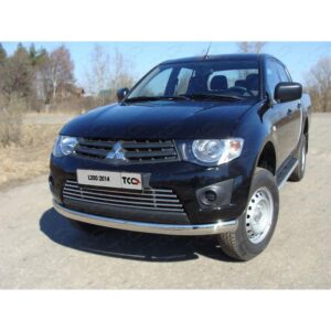 Пороги алюминиевые с пластиковой накладкой 1820 мм MITSUBISHI L200 2014-2015