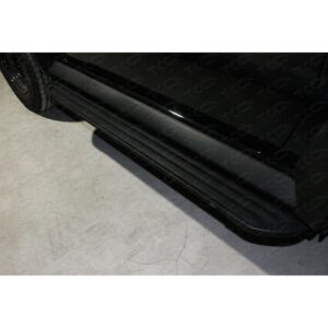 Пороги алюминиевые 'Slim line Black' 1350 мм Suzuki Jimny