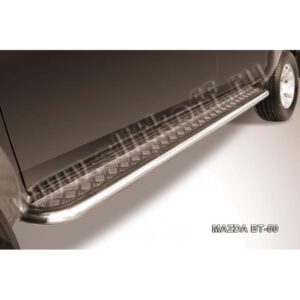 Пороги d57 с листом из нержавеющей стали Mazda BT-50