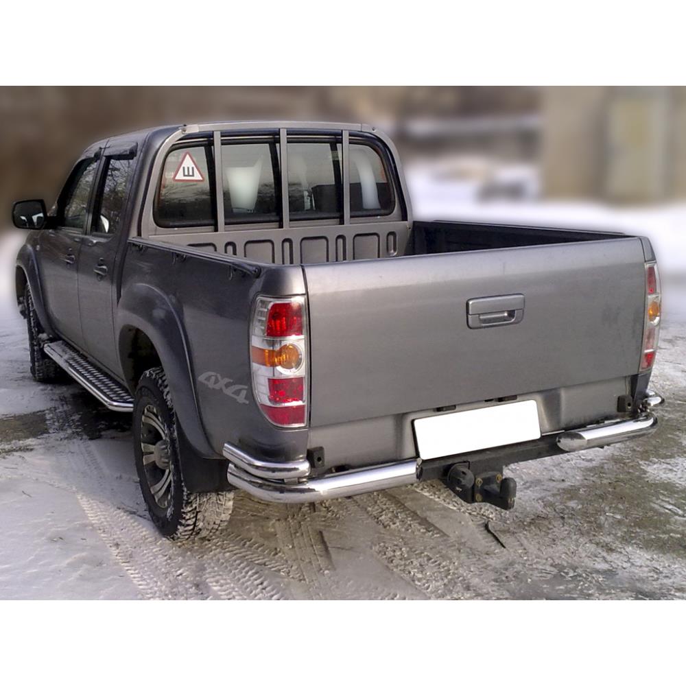 Пороги с листом d-53 (MBT_2.1) Mazda BT-50 2006+ — изображение 2