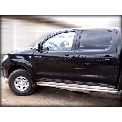 Пороги с листом d-60 TOYOTA HILUX 2010-2015 г.в. — изображение 2