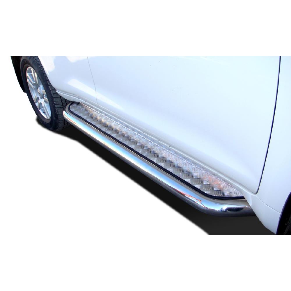 Пороги с накладным листом Toyota Land Cruiser Prado 150 2010