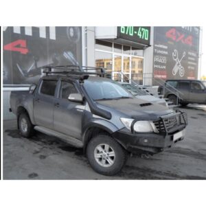 Пороги силовые с накладками для Toyota HILUX (2012-)