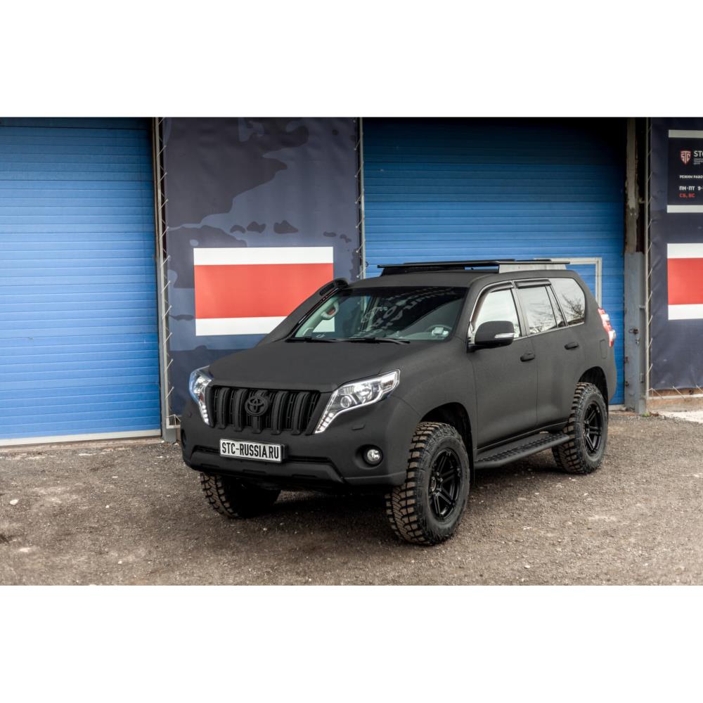 Пороги силовые STC Toyota Land Cruiser Prado 150 цельная ступень