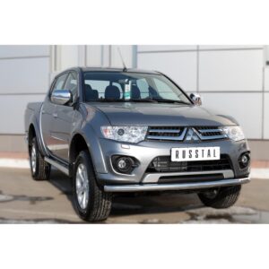 Пороги труба d76 (вариант 2) Mitsubishi L200 2014