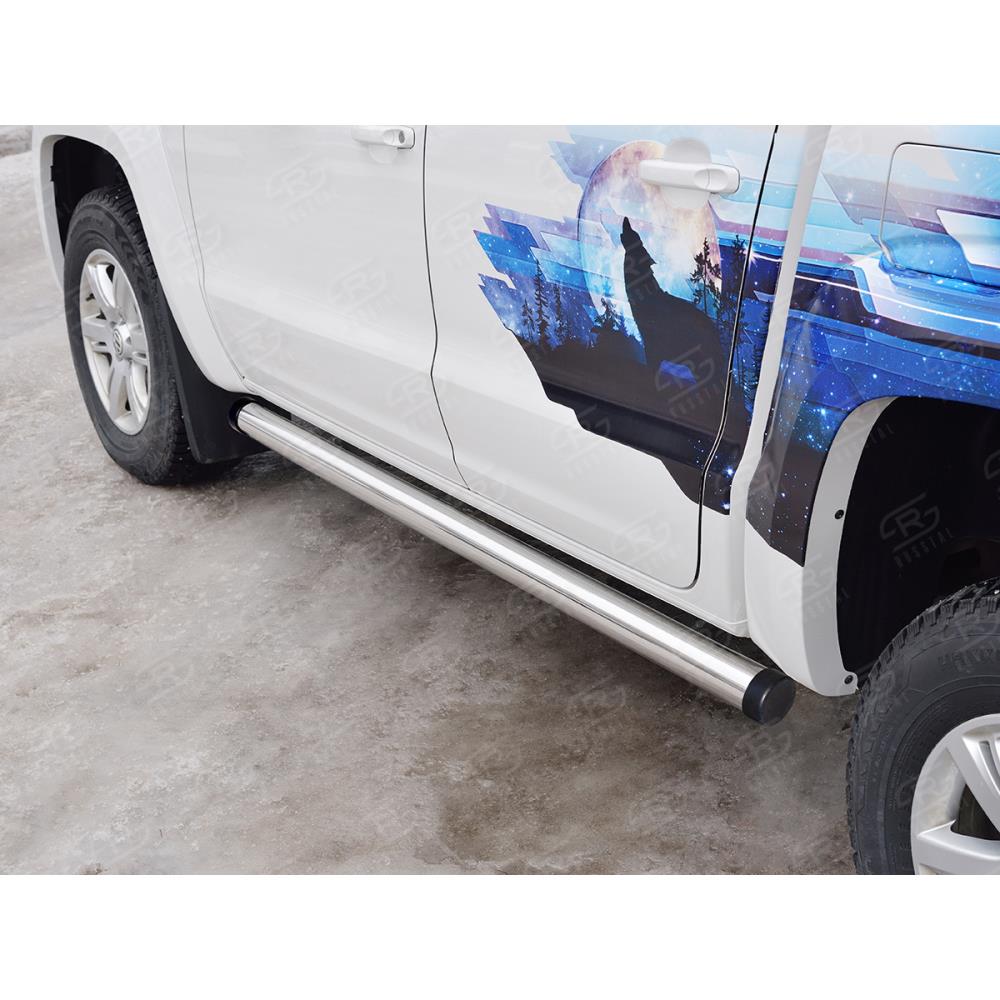 Пороги труба D76 (вариант 2) VOLKSWAGEN AMAROK 2016 — изображение 4