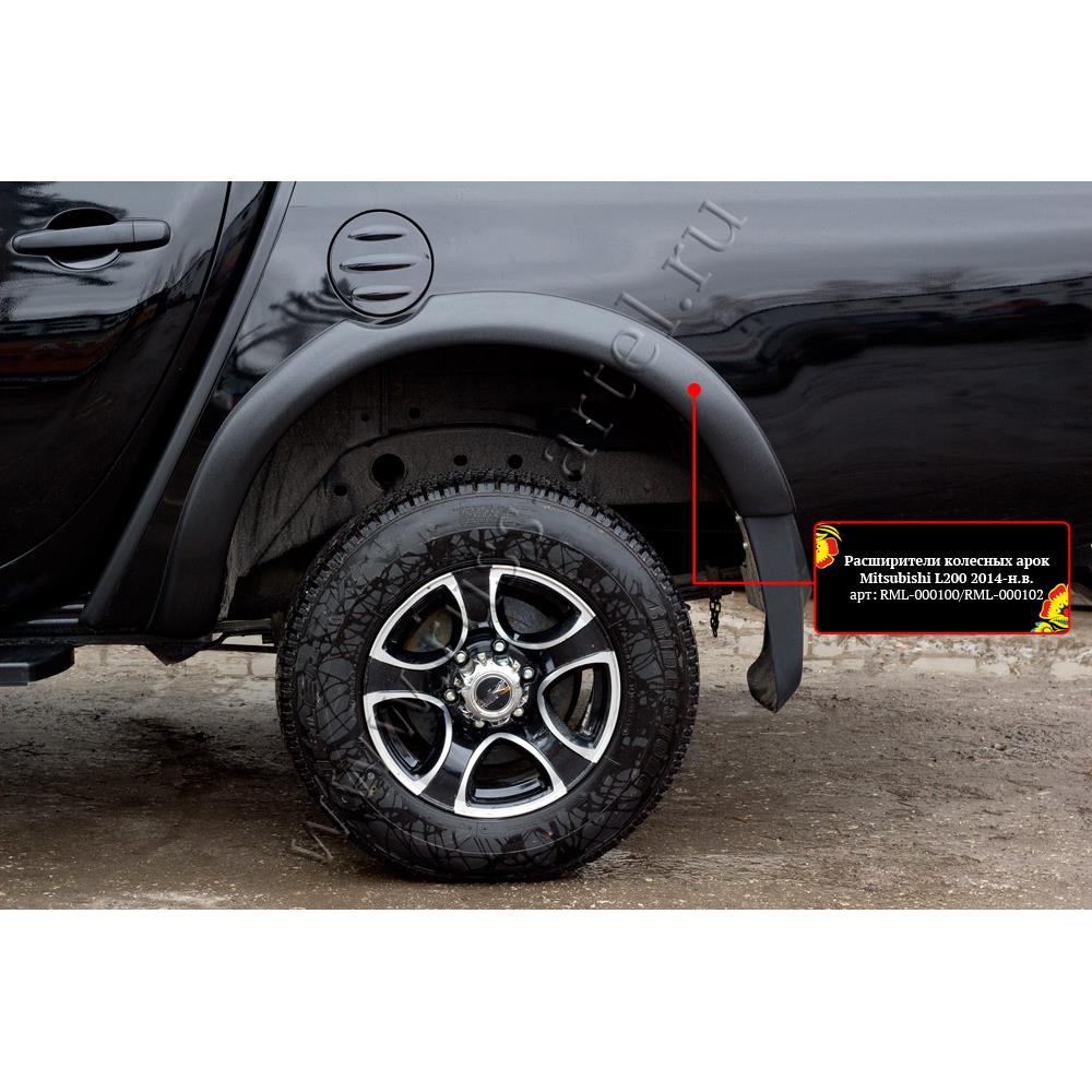 Расширители колесных арок Mitsubishi L200 2010-2013 — изображение 3