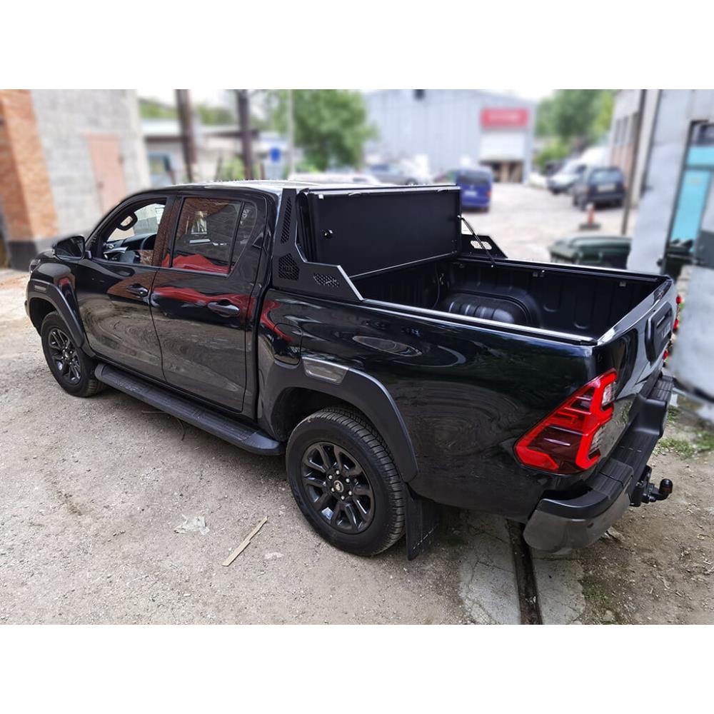 Дуга широкая с защитой стекла HAL Hilux Revo '15+, Vigo, D-Max 3 gen. Navara D40. Poer — изображение 2