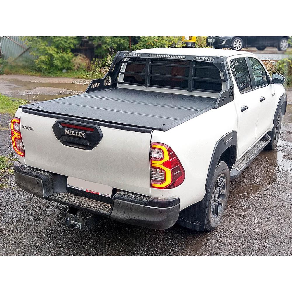 Дуга широкая с защитой стекла HAL Hilux Revo '15+, Vigo, D-Max 3 gen. Navara D40. Poer — изображение 4