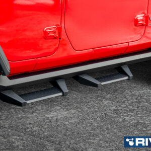 СИЛОВЫЕ ПОРОГИ RIVAL (СО СТУПЕНЬКАМИ) ДЛЯ JEEP WRANGLER JL (5 ДВЕРЕЙ)