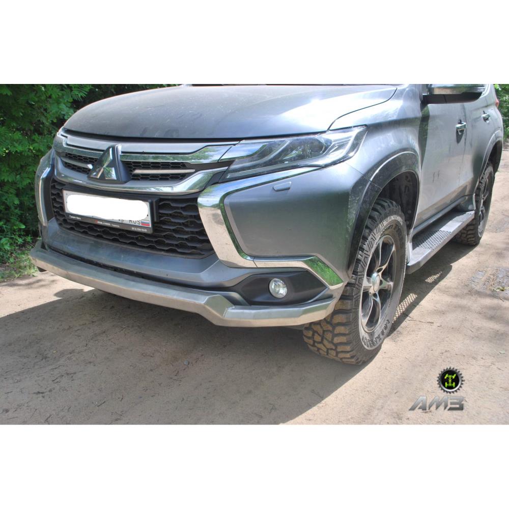 Силовые пороги Mitsubishi Pajero Sport III — изображение 2