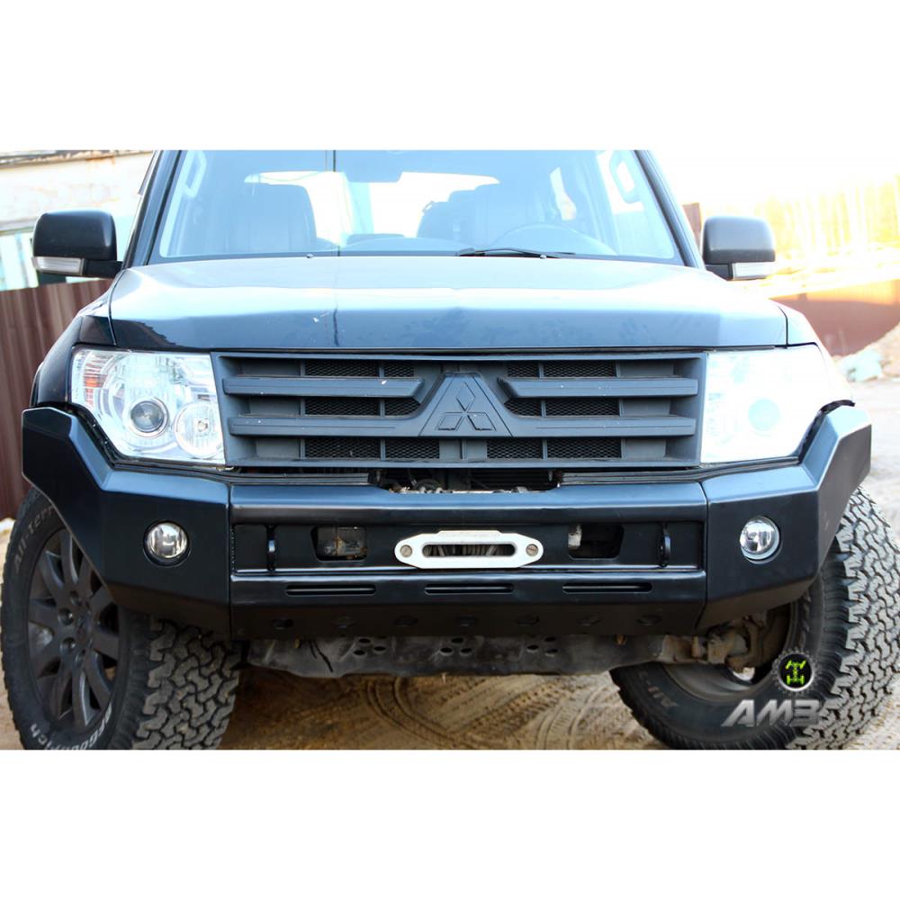 Силовой бампер передний Mitsubishi Pajero 4 (серия Рино) — изображение 7