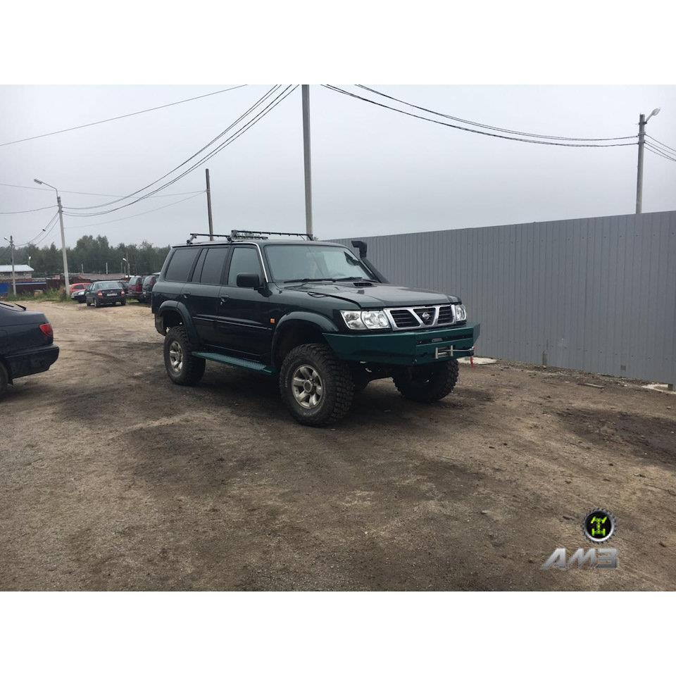 Силовой бампер передний Nissan Patrol Y61 (1997-2005) (Серия-Т) — изображение 5