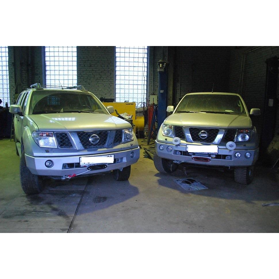 Силовой бампер передний Nissan Navara D40 / Pathfinder R51 (серия Л) — изображение 5