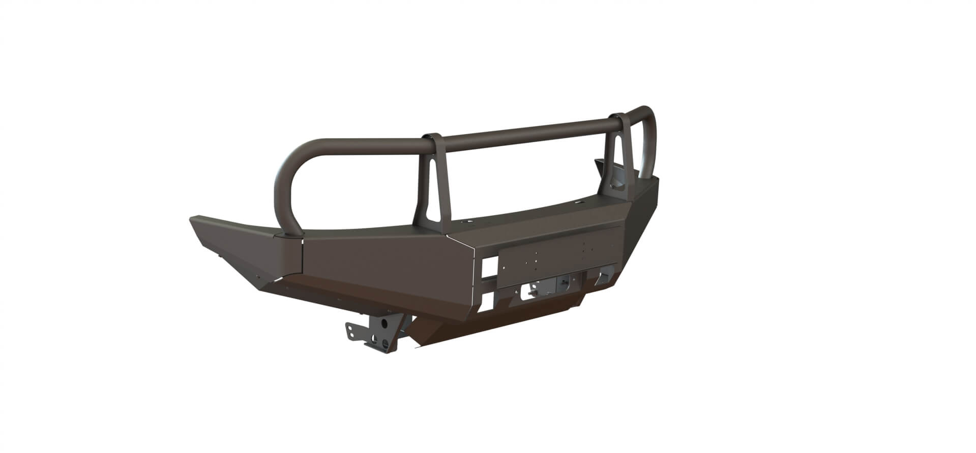 Бампер силовой передний STC Mitsubishi Pajero Sport 2008-2015/L200 2013-2015 с защитой фар — изображение 3