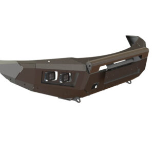 Бампер силовой передний STC Nissan Patrol Y62 2014-2019 с защитной дугой, противотуманными фарами