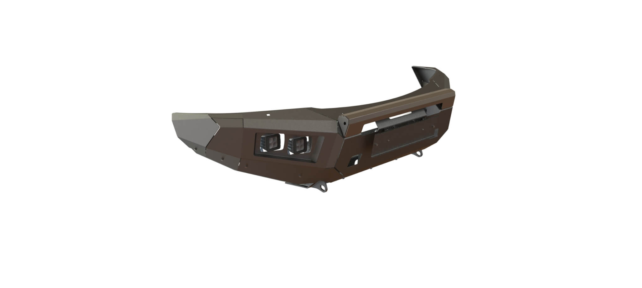 Бампер силовой передний STC Nissan Patrol Y62 2014-2019 с защитной дугой, противотуманными фарами