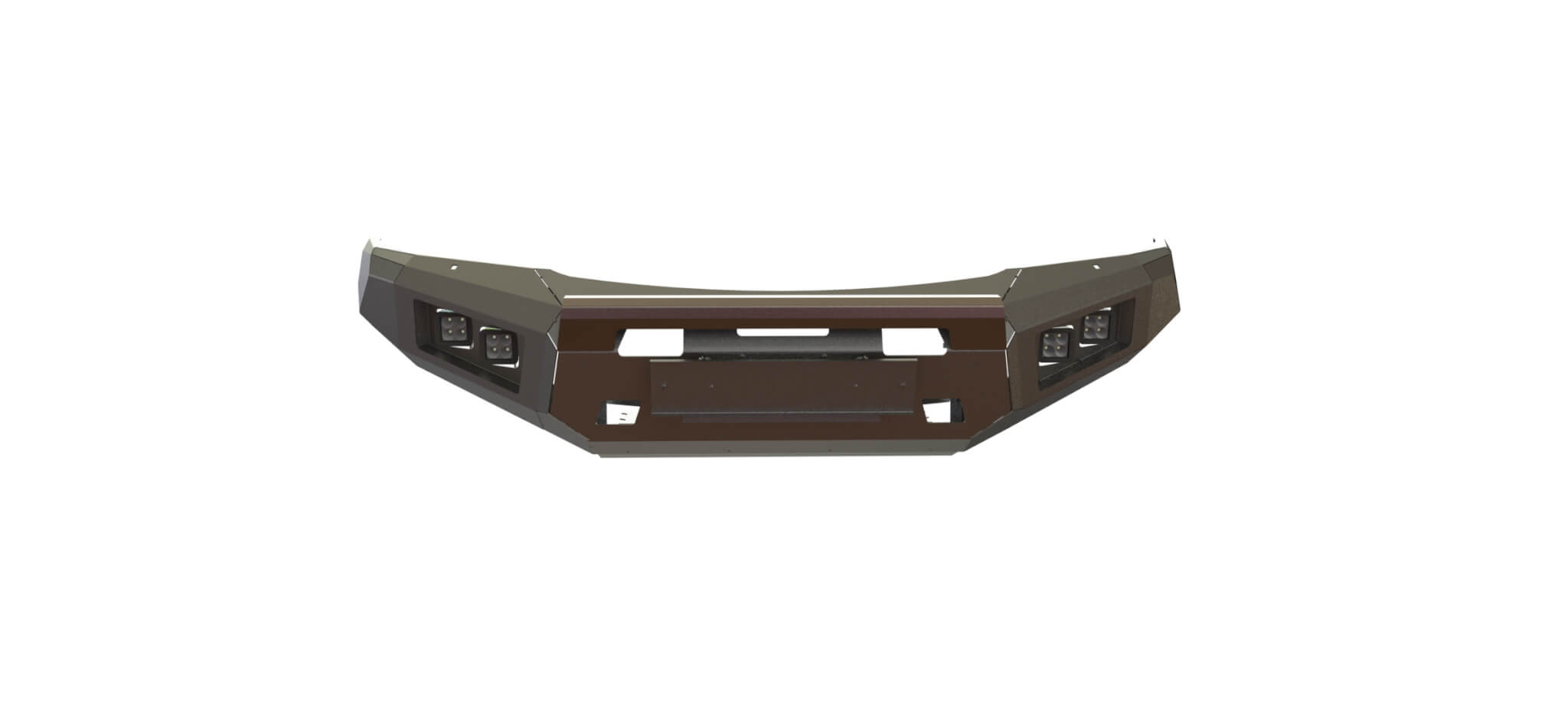 Бампер силовой передний STC Nissan Patrol Y62 2014-2019 с защитной дугой, противотуманными фарами — изображение 2