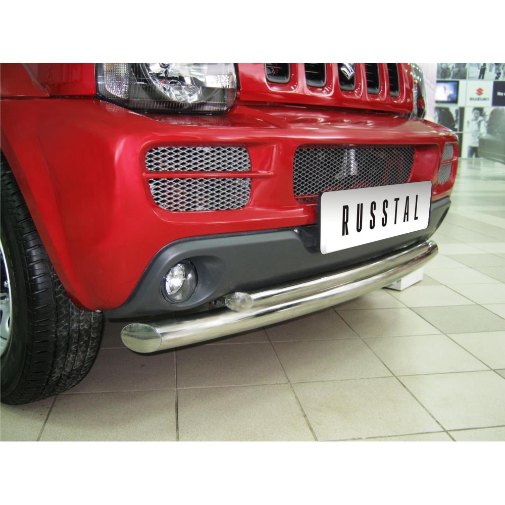 SUZUKI Jimny Защита переднего бампера d63/42 (дуга)