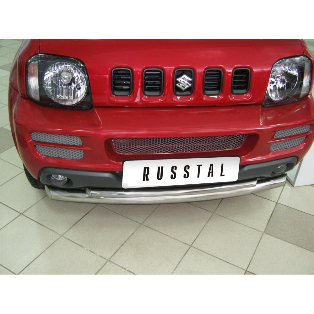 SUZUKI Jimny Защита переднего бампера d63/42 (дуга) — изображение 2