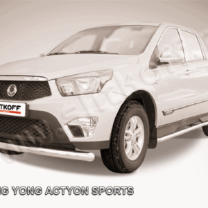 Защита переднего бампера d76 SsangYong ACTYON SPORT (2013)