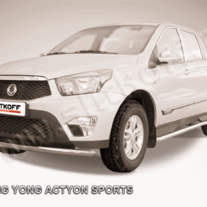 Защита переднего бампера d57 SsangYong ACTYON SPORT (2013)