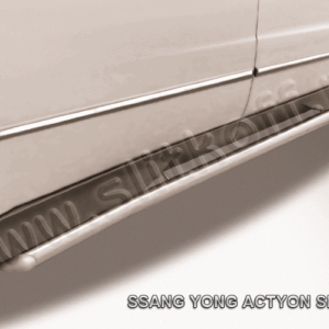 Защита порогов d57 с изгибами SsangYong ACTYON SPORT (2013)