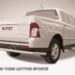 Защита заднего бампера d76 длинная SsangYong ACTYON SPORT (2013)